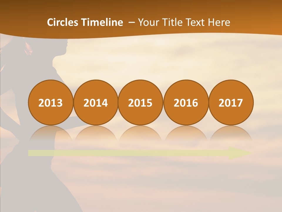 Runner  Sun PowerPoint Template