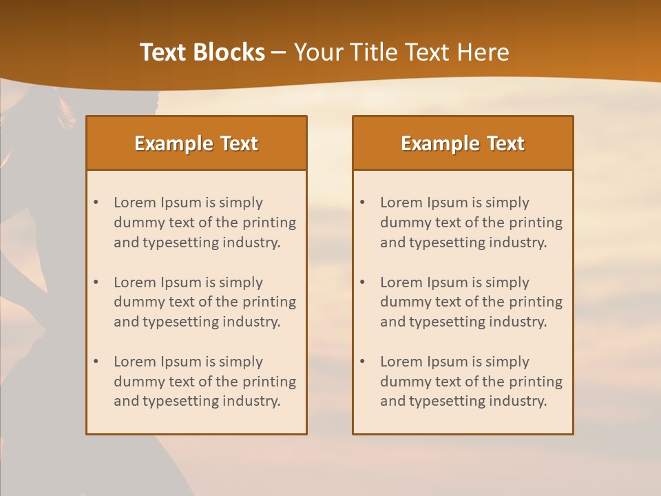 Runner  Sun PowerPoint Template