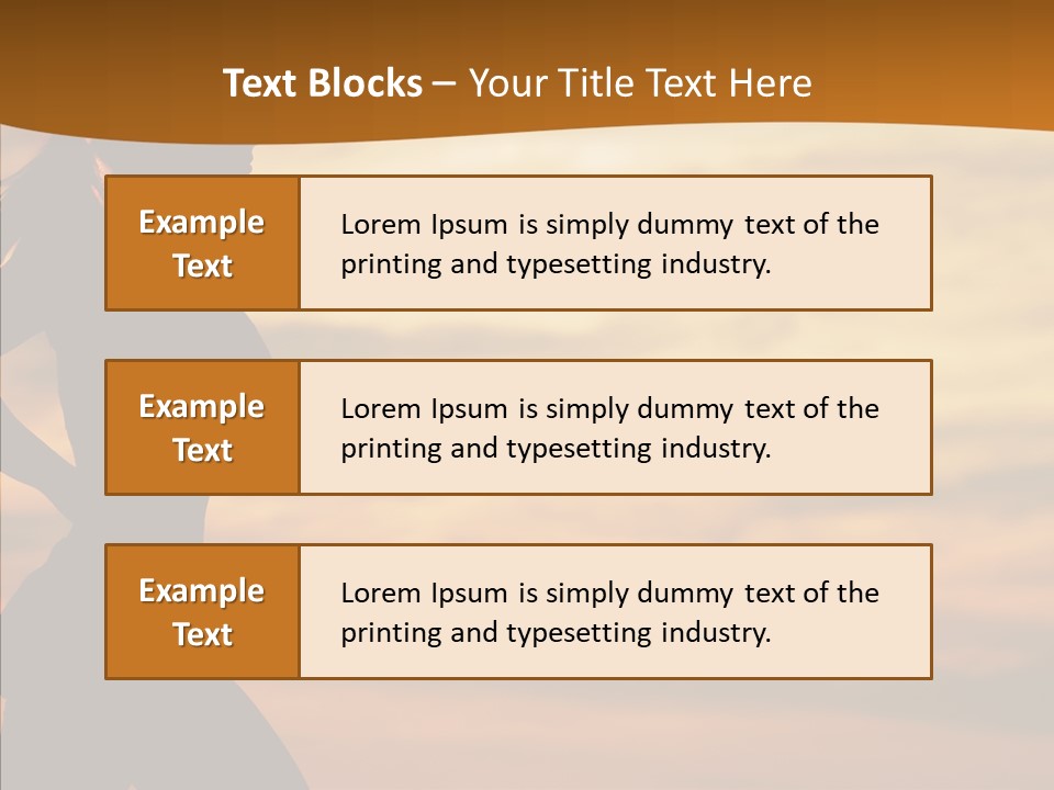 Runner  Sun PowerPoint Template