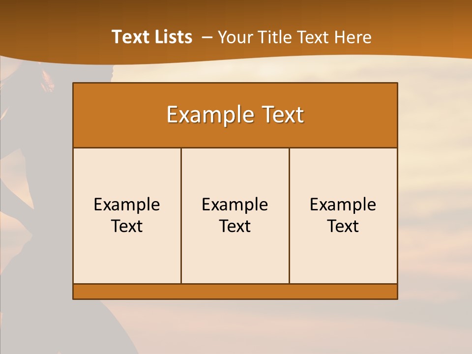 Runner  Sun PowerPoint Template