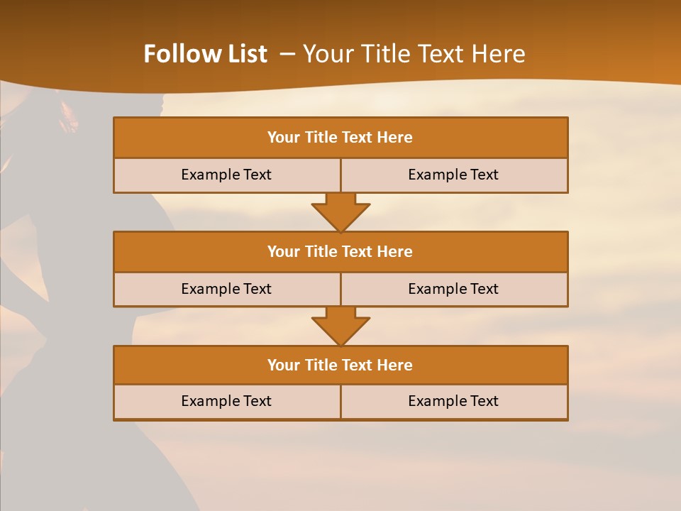 Runner  Sun PowerPoint Template