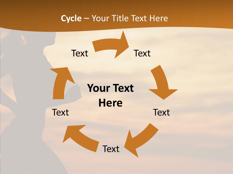 Runner  Sun PowerPoint Template