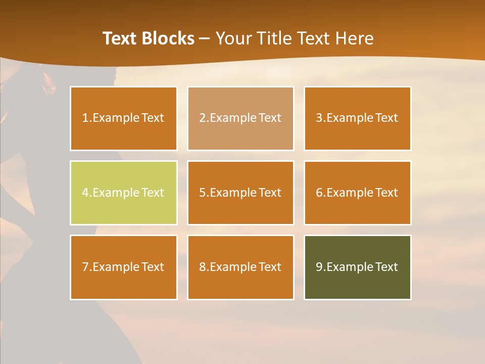 Runner  Sun PowerPoint Template
