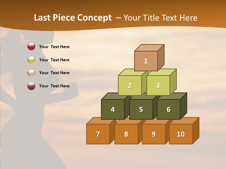 Runner  Sun PowerPoint Template