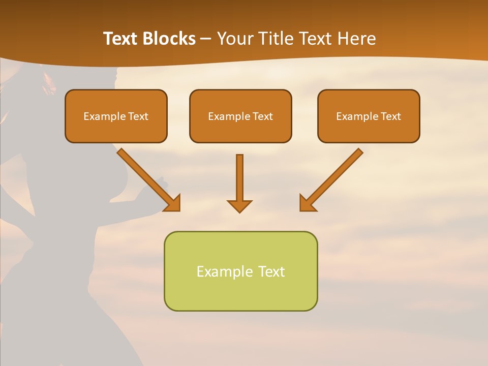 Runner  Sun PowerPoint Template