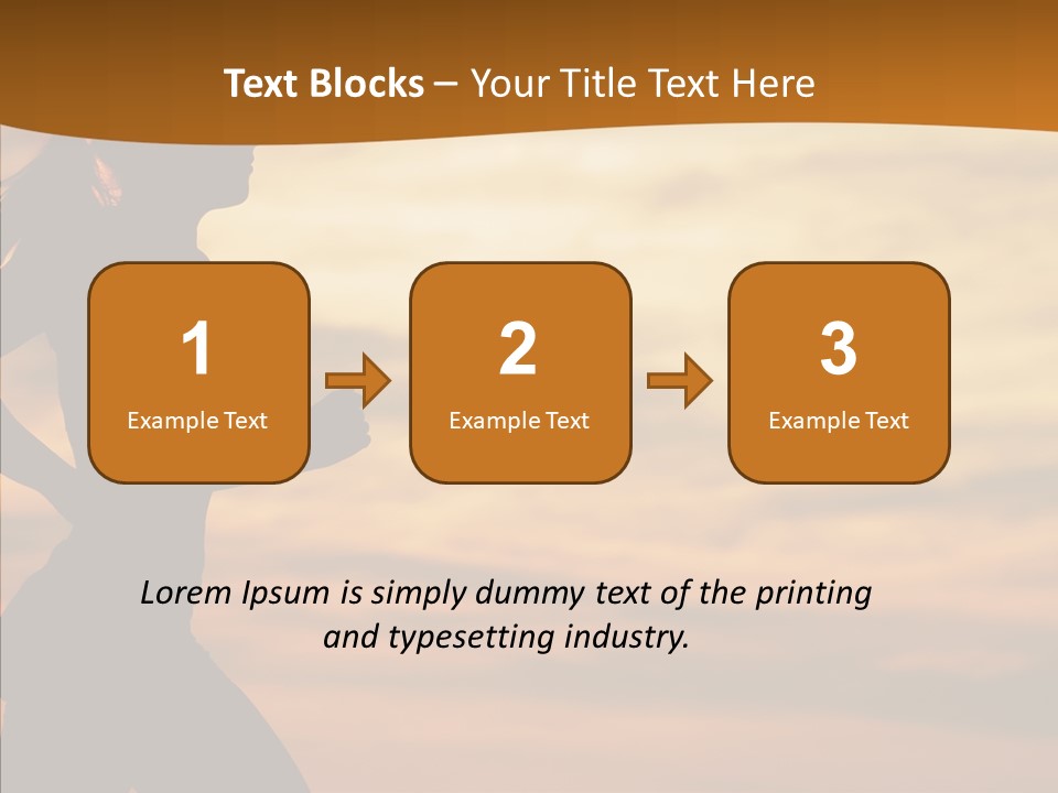 Runner  Sun PowerPoint Template