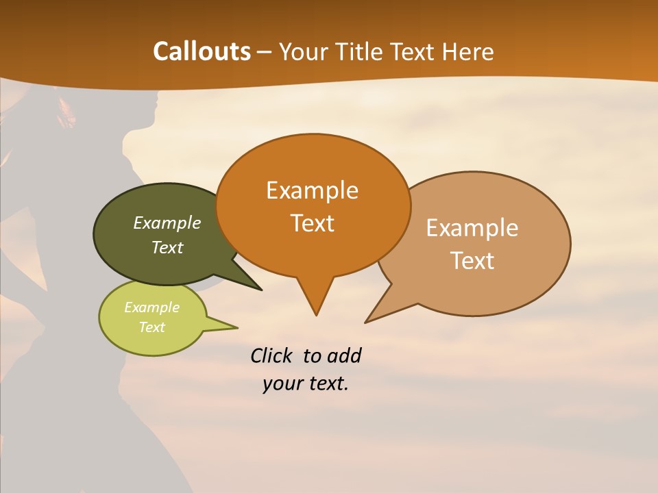 Runner  Sun PowerPoint Template