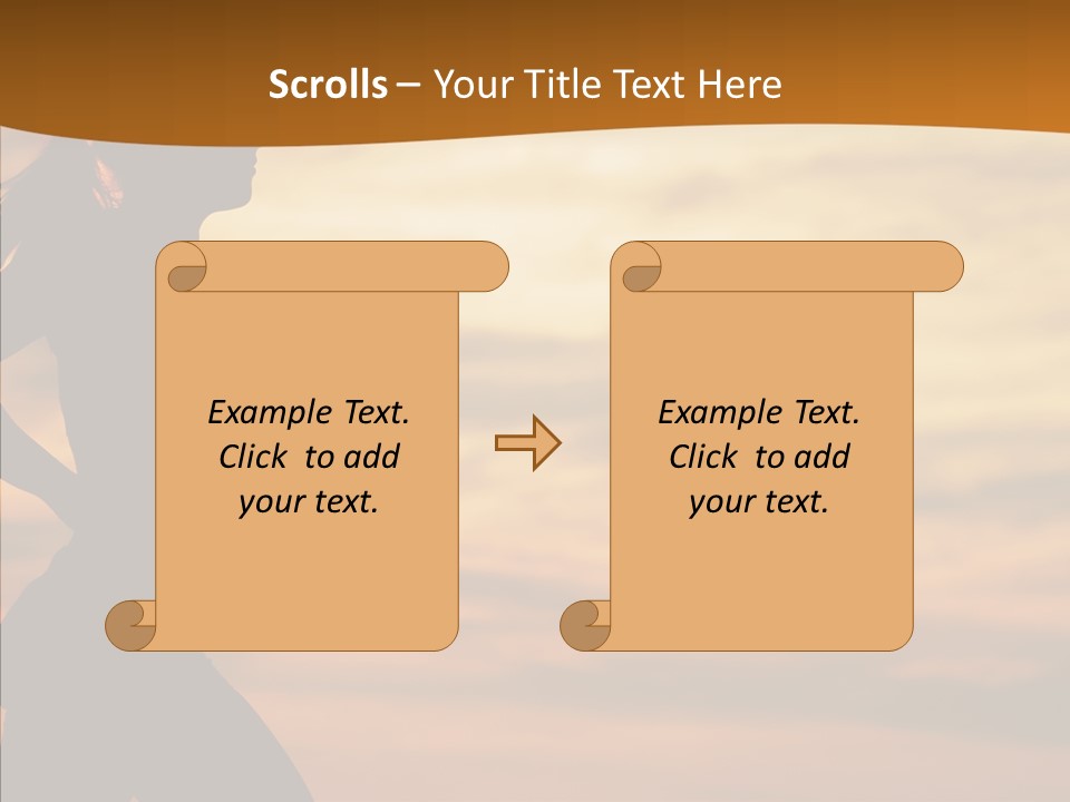 Runner  Sun PowerPoint Template