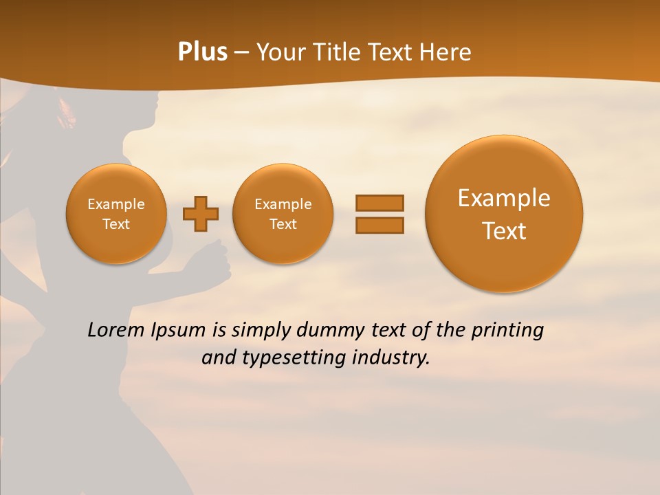 Runner  Sun PowerPoint Template