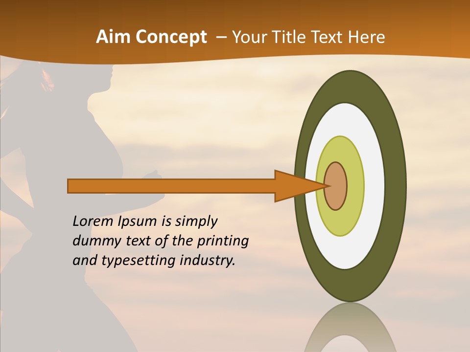 Runner  Sun PowerPoint Template