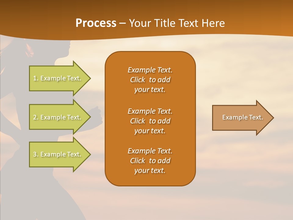 Runner  Sun PowerPoint Template
