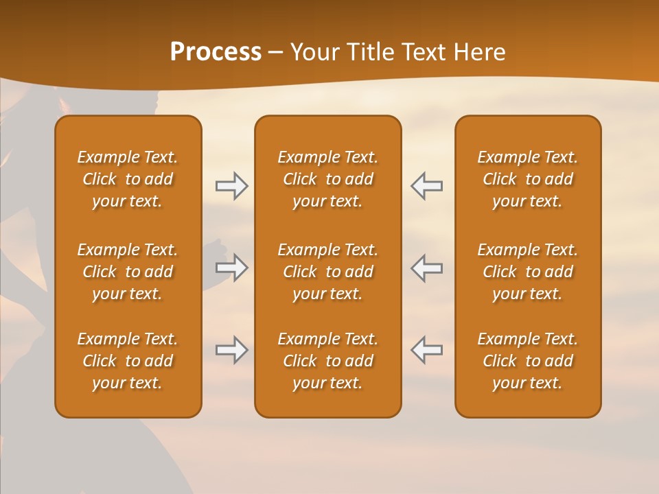 Runner  Sun PowerPoint Template