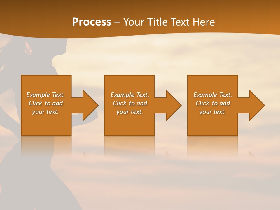 Runner  Sun PowerPoint Template