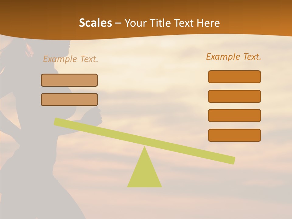 Runner  Sun PowerPoint Template