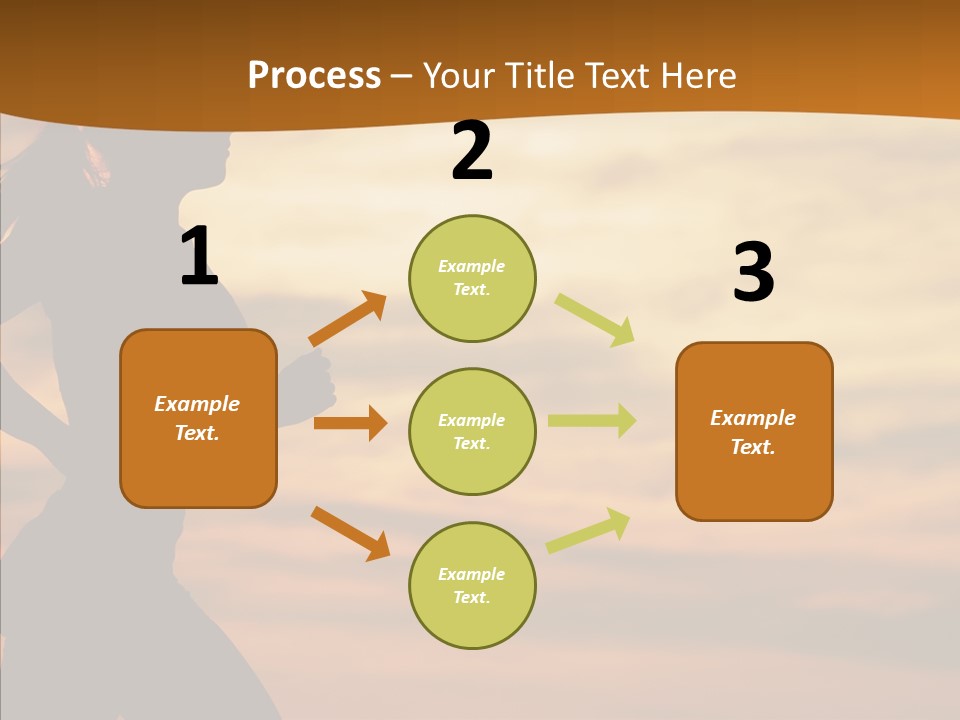 Runner  Sun PowerPoint Template