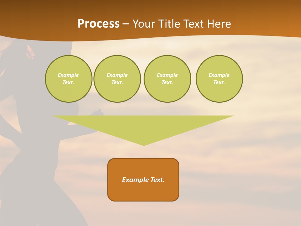 Runner  Sun PowerPoint Template
