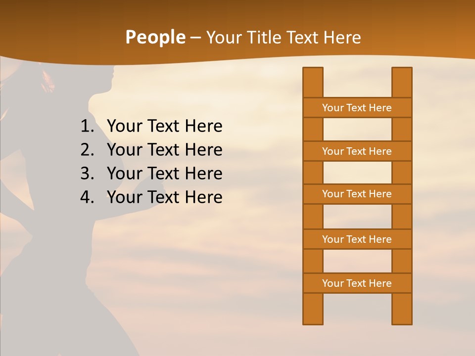 Runner  Sun PowerPoint Template