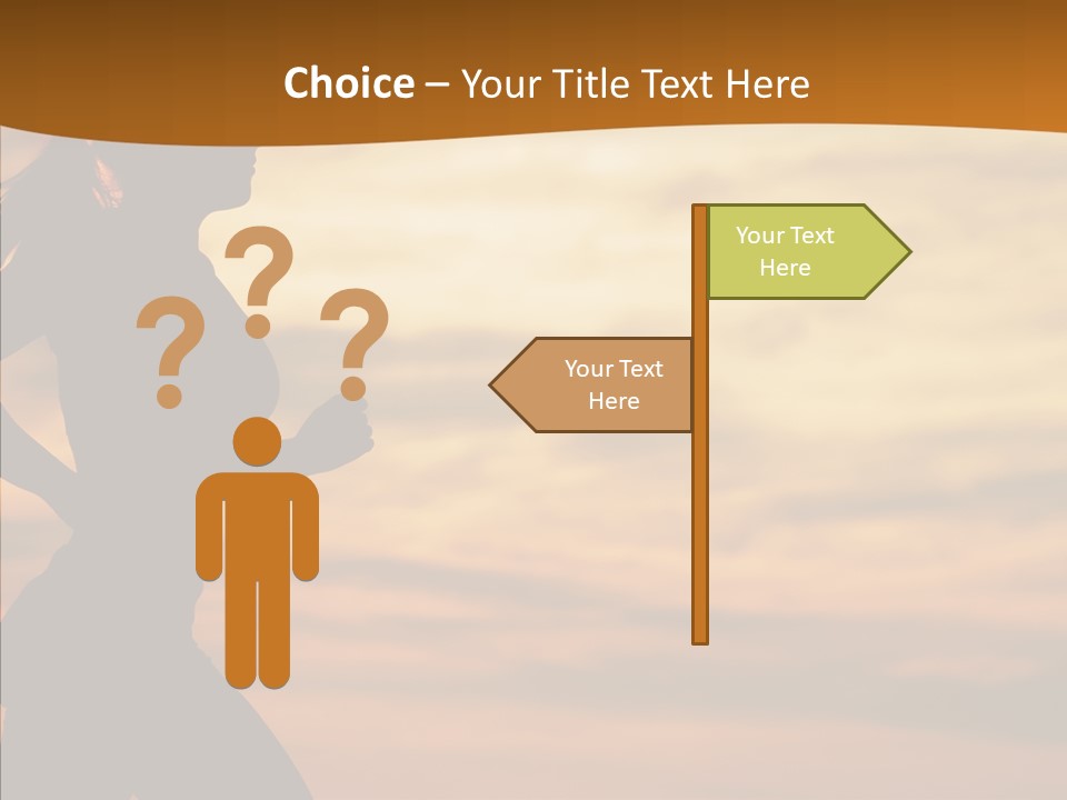 Runner  Sun PowerPoint Template