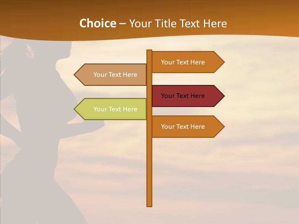 Runner  Sun PowerPoint Template