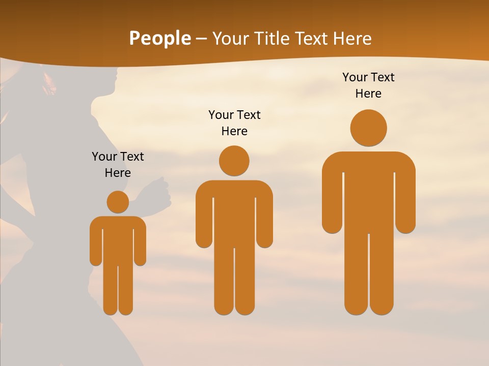 Runner  Sun PowerPoint Template