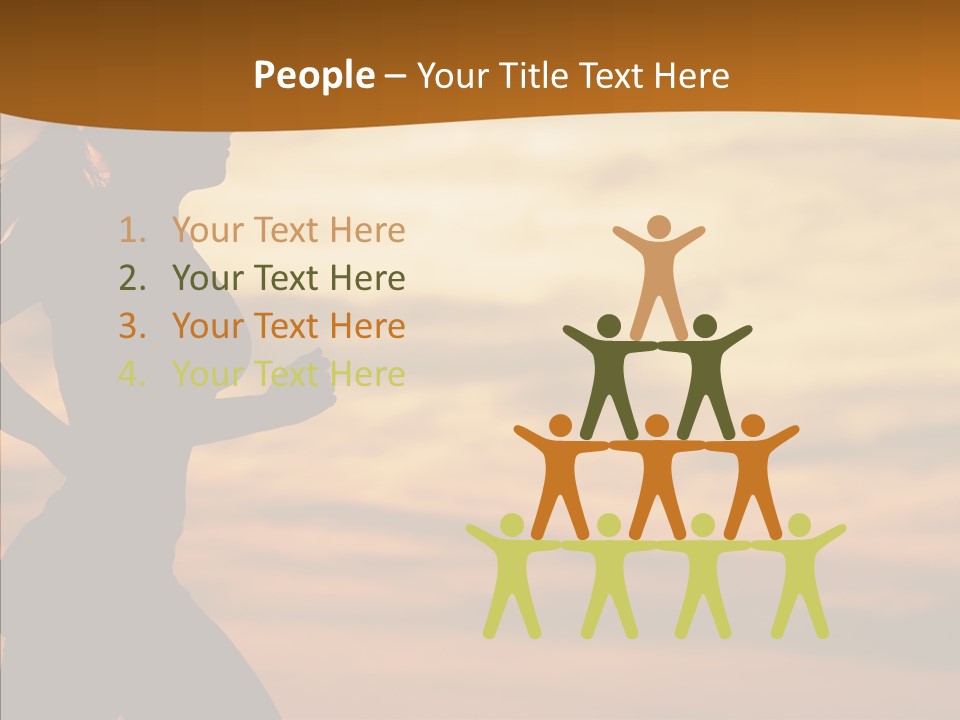 Runner  Sun PowerPoint Template