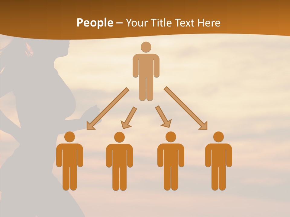 Runner  Sun PowerPoint Template