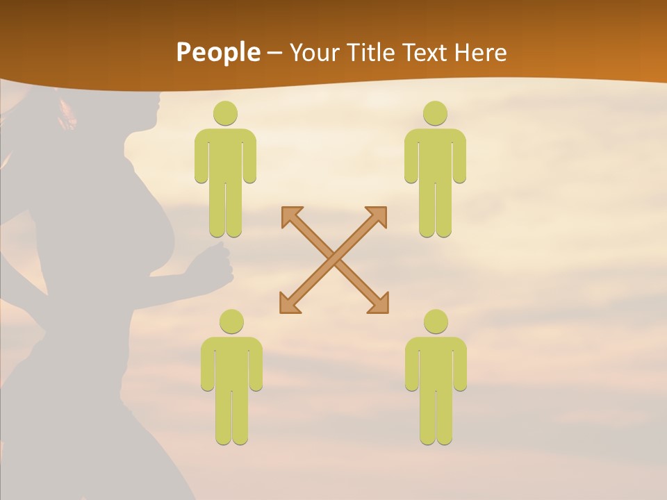Runner  Sun PowerPoint Template
