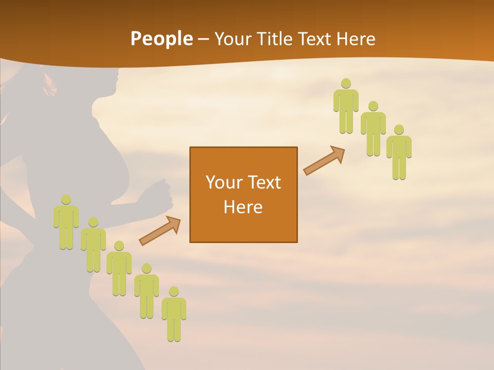 Runner  Sun PowerPoint Template