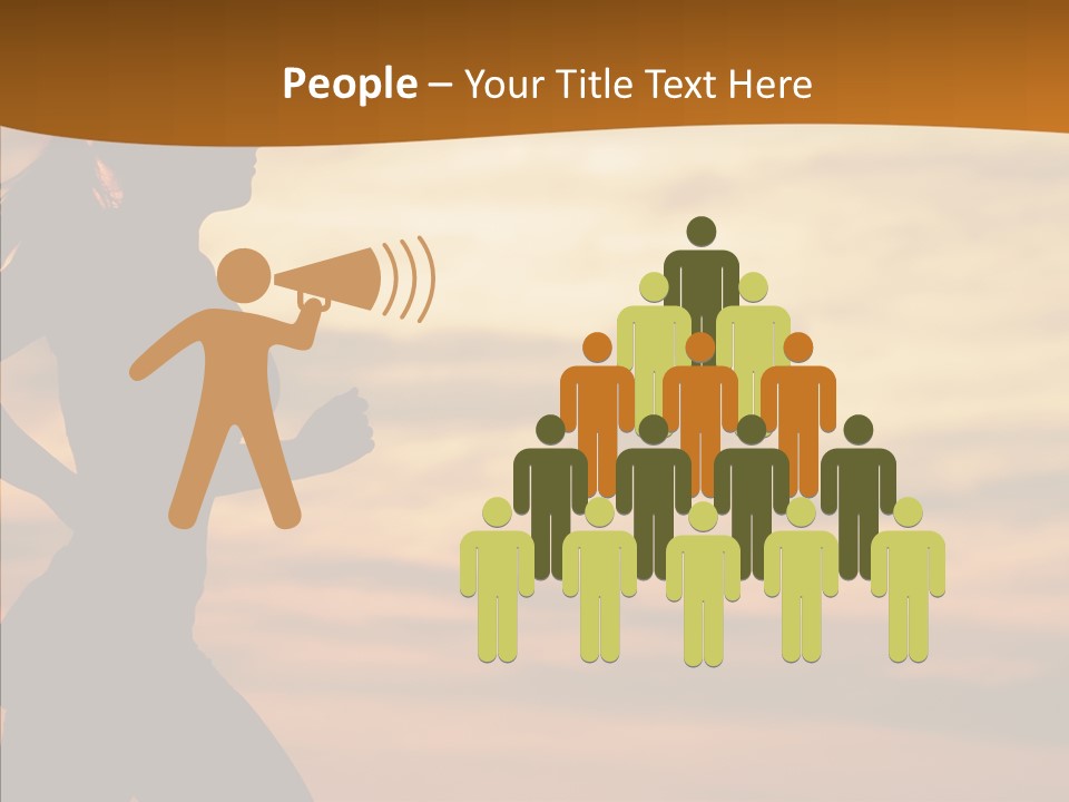 Runner  Sun PowerPoint Template