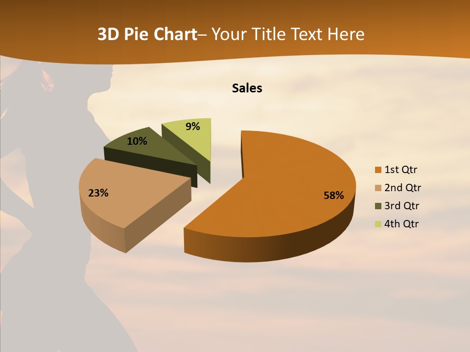 Runner  Sun PowerPoint Template
