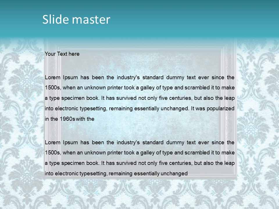 Burnt Pattern Art PowerPoint Template