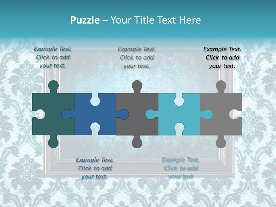 Burnt Pattern Art PowerPoint Template