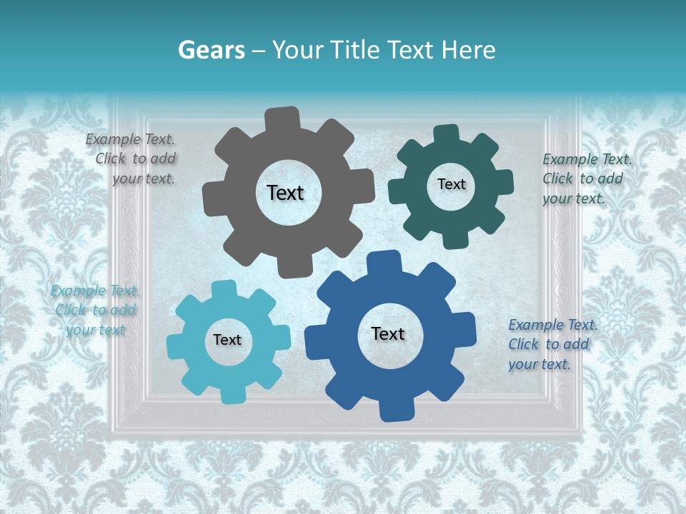 Burnt Pattern Art PowerPoint Template