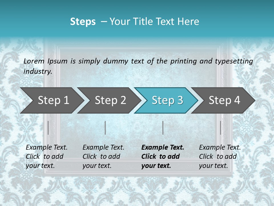 Burnt Pattern Art PowerPoint Template
