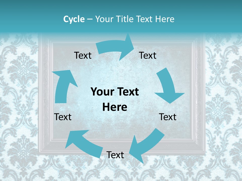 Burnt Pattern Art PowerPoint Template