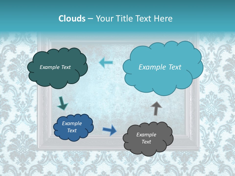 Burnt Pattern Art PowerPoint Template