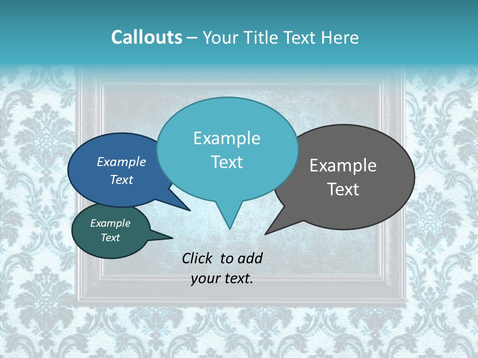 Burnt Pattern Art PowerPoint Template