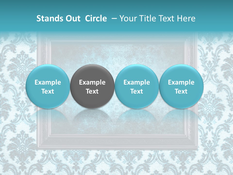 Burnt Pattern Art PowerPoint Template