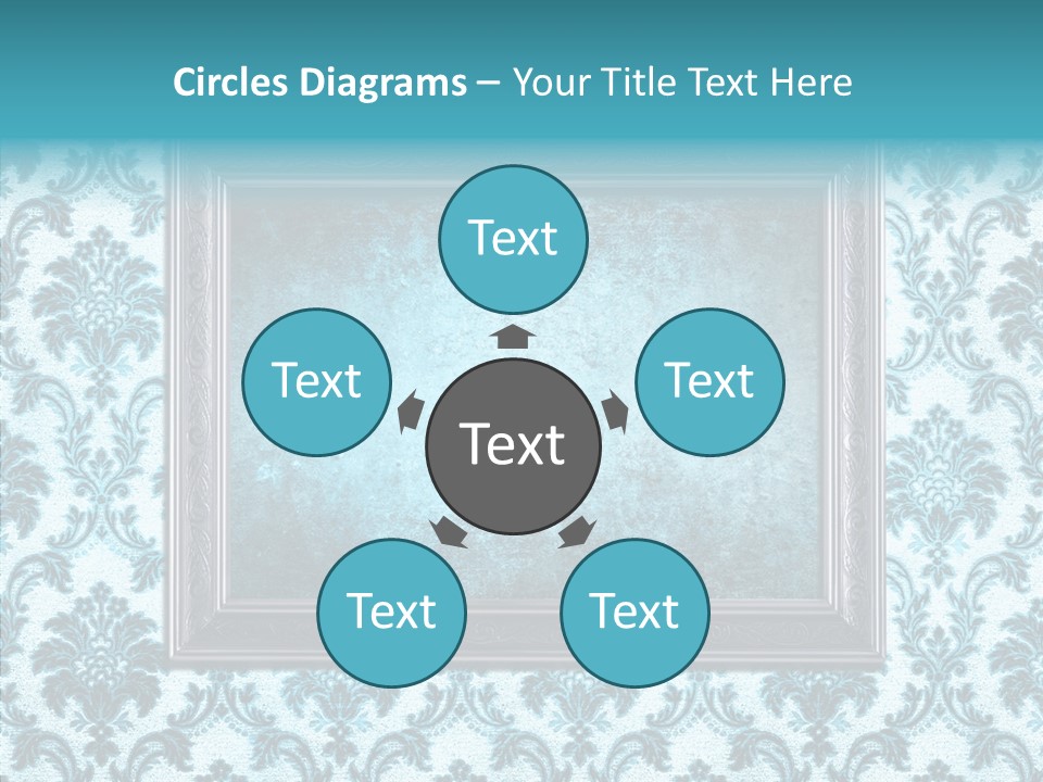 Burnt Pattern Art PowerPoint Template