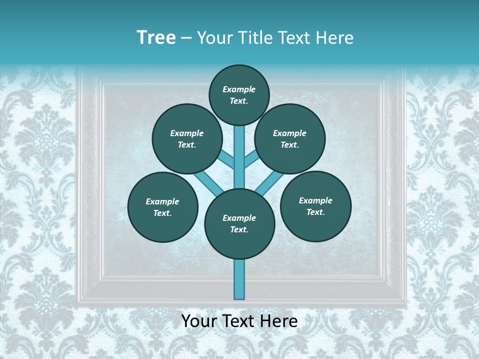 Burnt Pattern Art PowerPoint Template