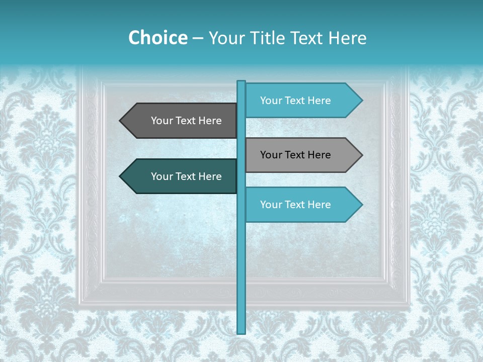 Burnt Pattern Art PowerPoint Template