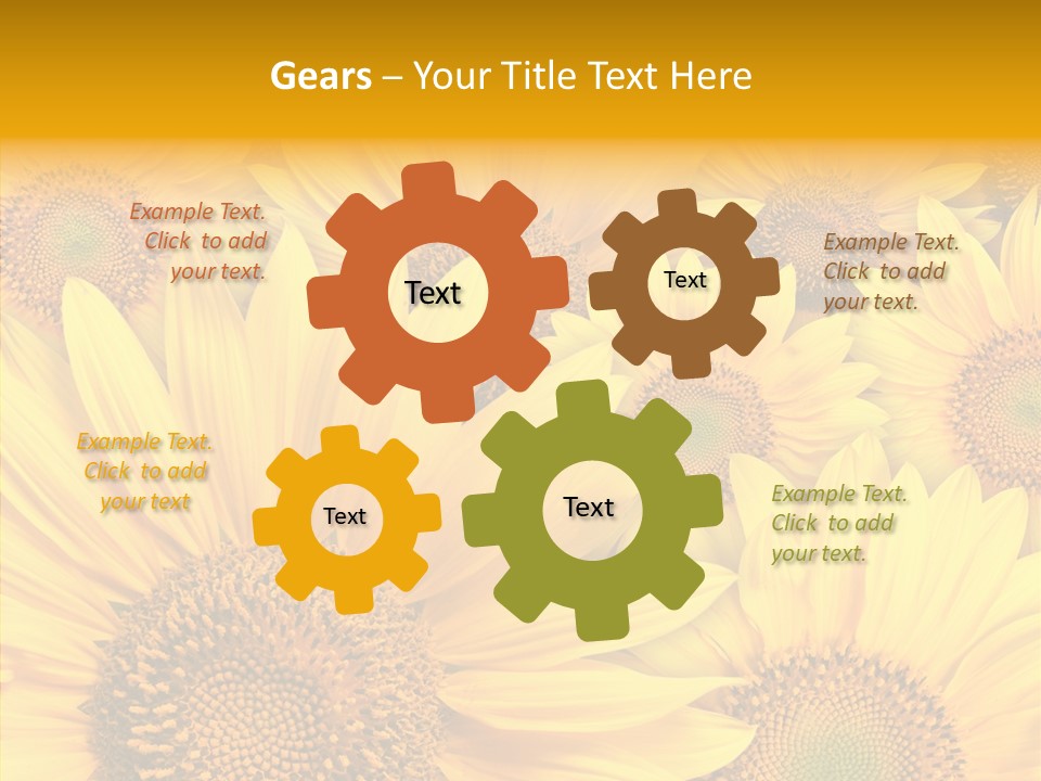 Details Colors Gardening PowerPoint Template