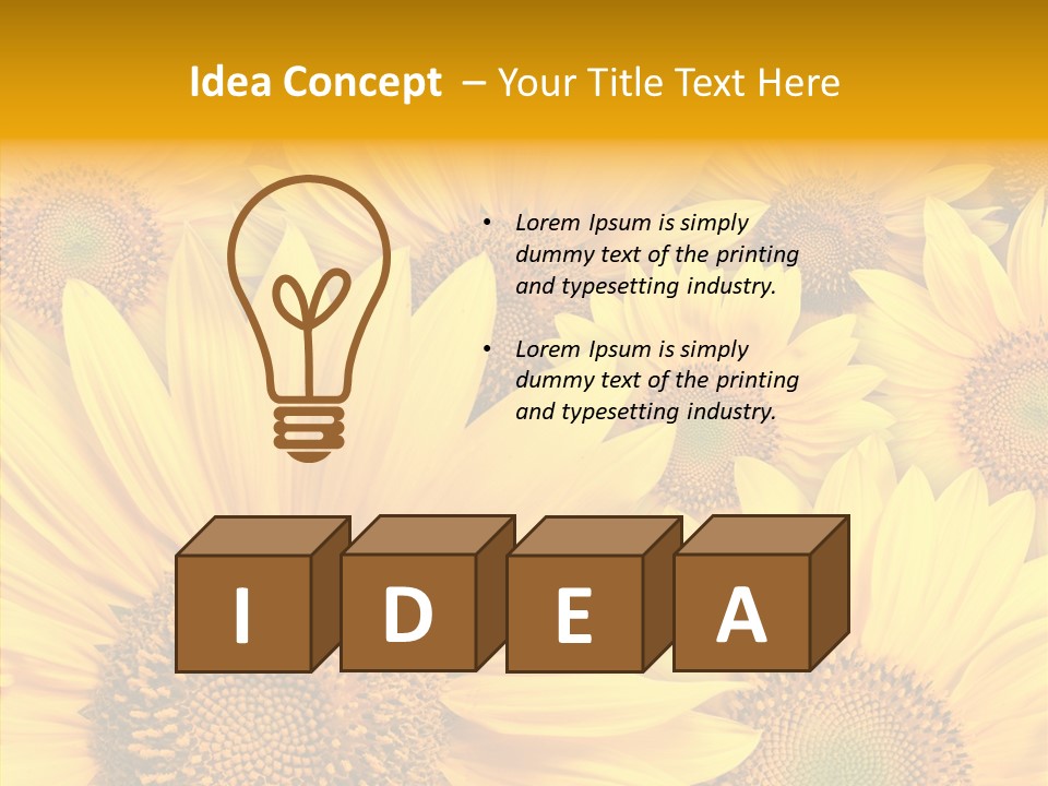 Details Colors Gardening PowerPoint Template