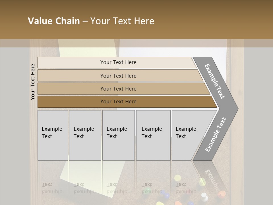 Pushpin Isolated Blank PowerPoint Template