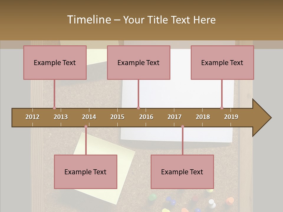 Pushpin Isolated Blank PowerPoint Template
