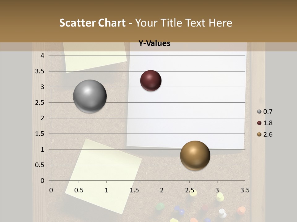 Pushpin Isolated Blank PowerPoint Template