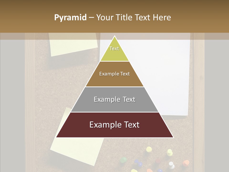 Pushpin Isolated Blank PowerPoint Template