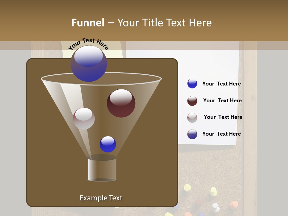 Pushpin Isolated Blank PowerPoint Template