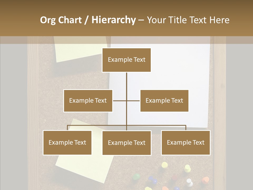 Pushpin Isolated Blank PowerPoint Template