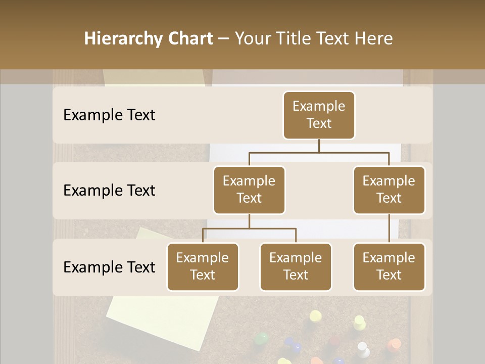 Pushpin Isolated Blank PowerPoint Template